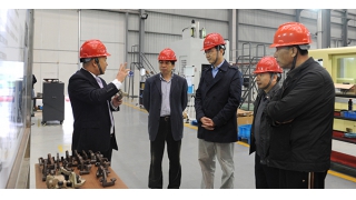 浙江省經(jīng)信委技裝處處長李京寧一行調(diào)研企業(yè)